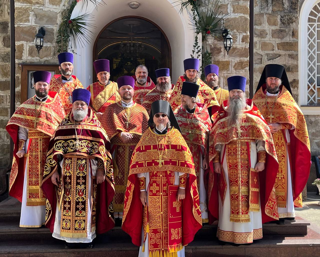 Соборное богослужение духовенства Хостинского благочиния в день памяти преподобного Севастиана Карагандинского